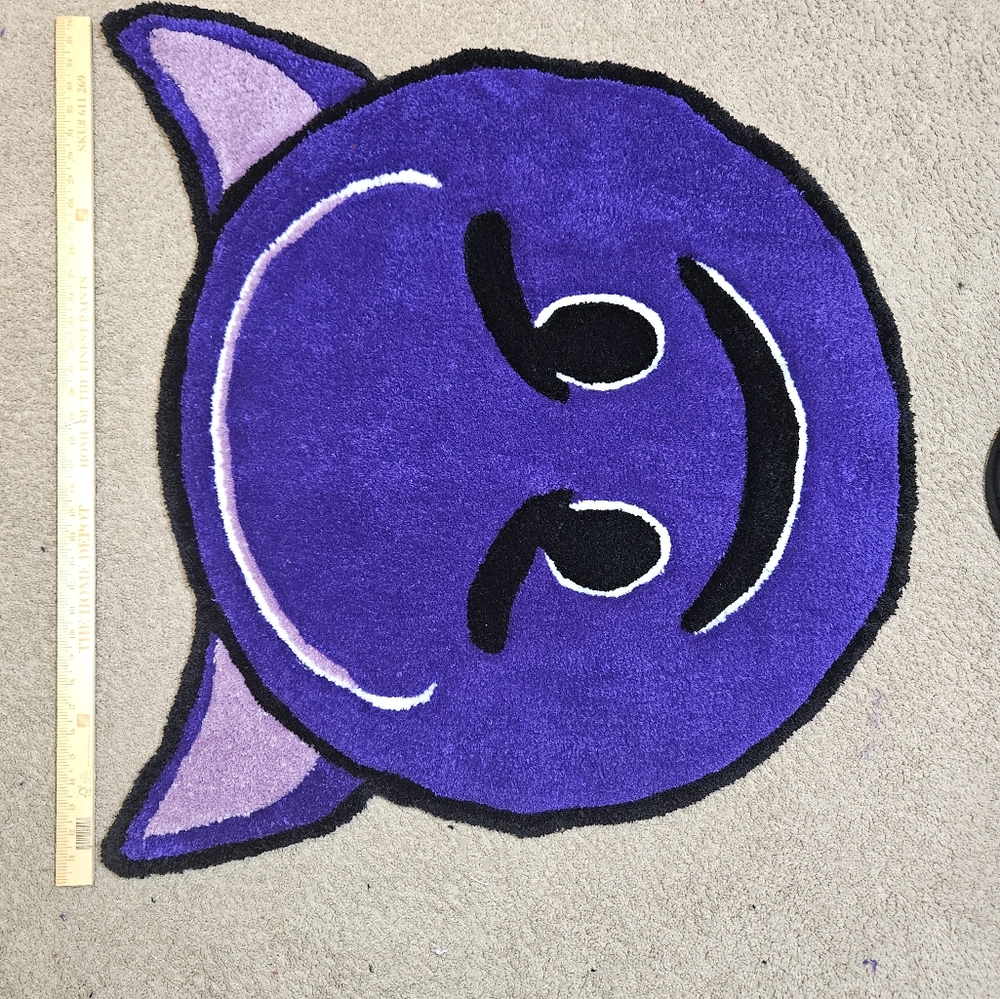 Purple Devil Emoji Rug